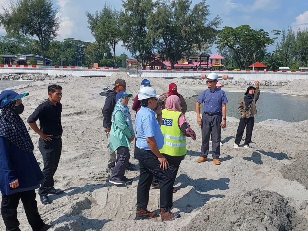 LAWATAN KE PEJABAT TAPAK PROJEK PEMULIHARAAN PANTAI MORIB OLEH PENGARAH JPS NEGERI SELANGOR