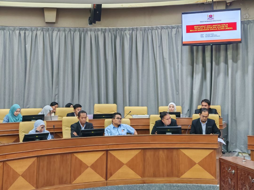 Lawatan kerja YB EXCO Infrastruktur dan Pertanian ke Majlis Bandaraya Diraja Klang (MBDK)