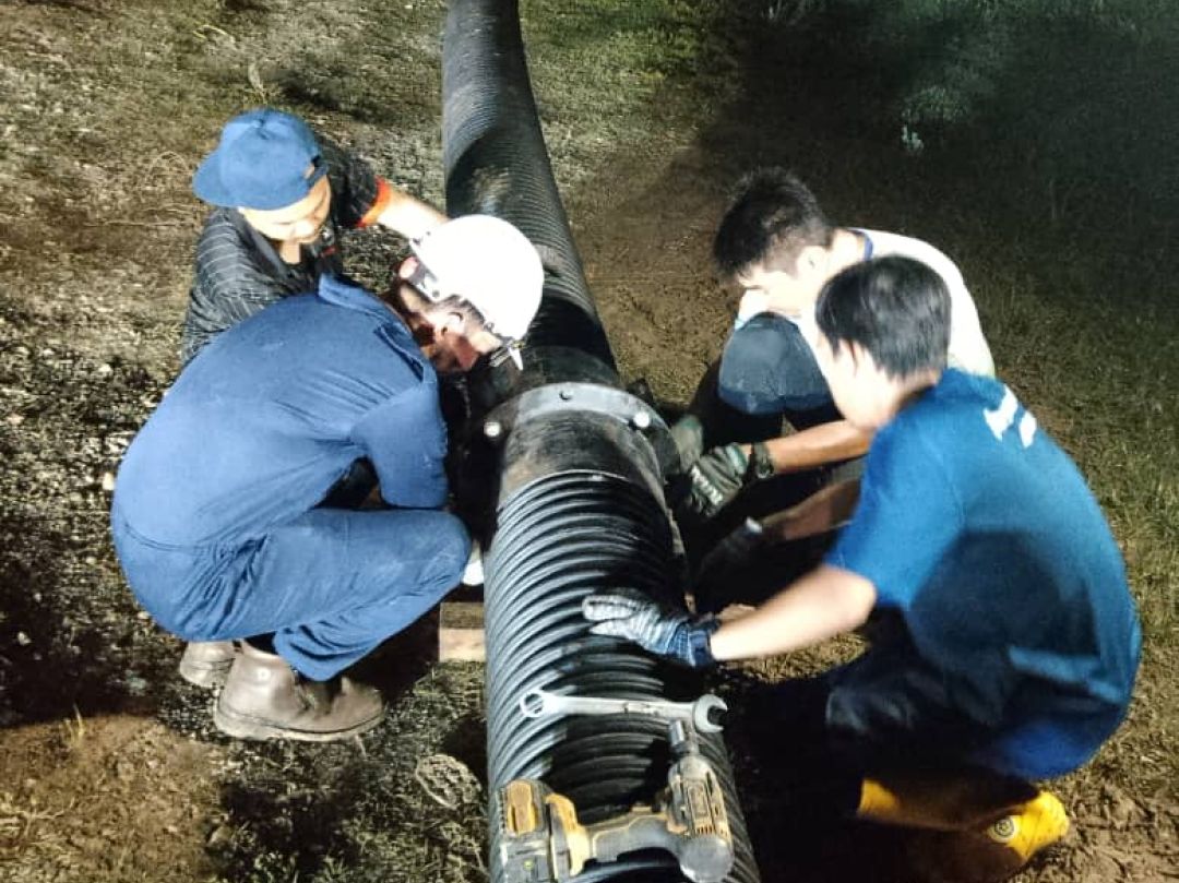 PEMASANGAN PAM BAGI KAWASAN BANJIR DI KIWA, DAERAH SEPANG
